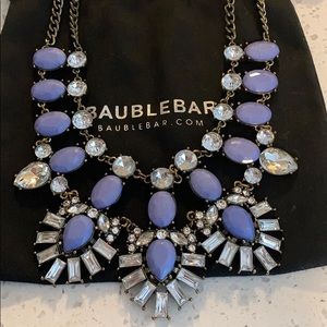 Beautiful purple Baublebar statement necklace.